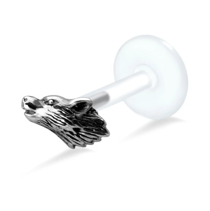 Wolf Face Shaped Labrets Push-in LA-1003